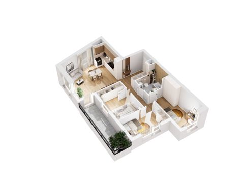 Plan 4 pok. 74m²