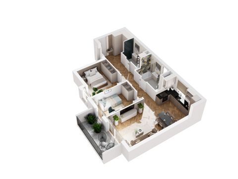 Plan 3 pok. 71m²