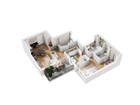 Plan 3 pok. 77m²