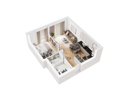 Plan 2 pok. 38m²