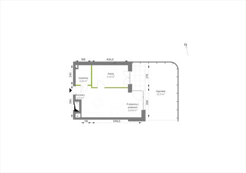 Plan 2 pok. 43m²