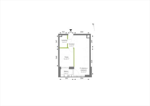 Plan 2 pok. 41m²