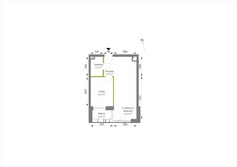 Plan 2 pok. 39m²