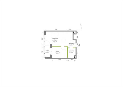 Plan 2 pok. 39m²