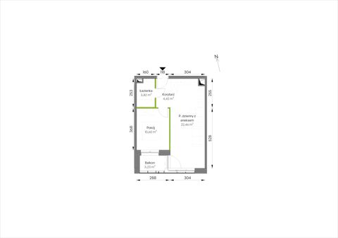 Plan 2 pok. 41m²