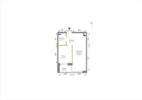 Plan 2 pok. 40m²