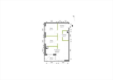 Plan 3 pok. 50m²