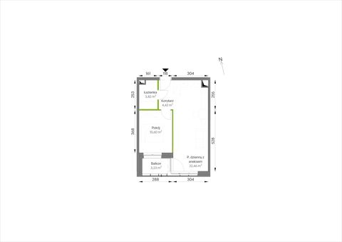 Plan 2 pok. 41m²