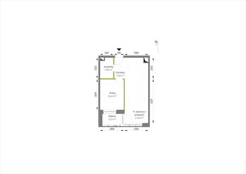Plan 2 pok. 40m²