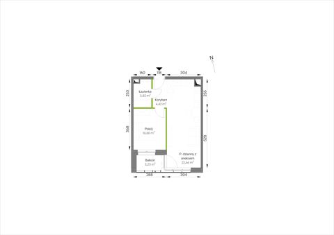 Plan 2 pok. 41m²