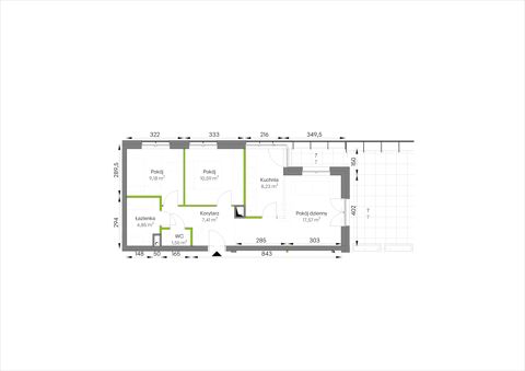 Plan 3 pok. 59m²