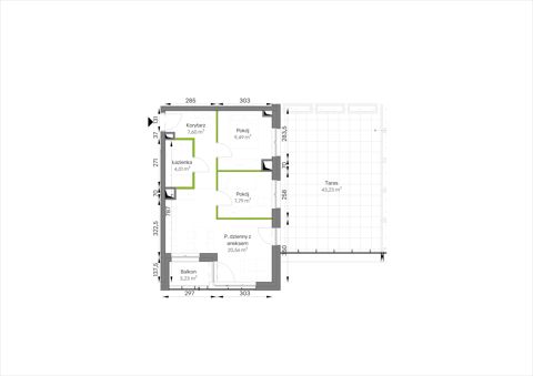 Plan 3 pok. 49m²