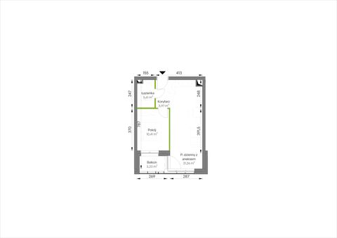 Plan 2 pok. 39m²