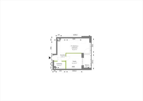 Plan 2 pok. 37m²