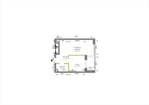 Plan 2 pok. 38m²
