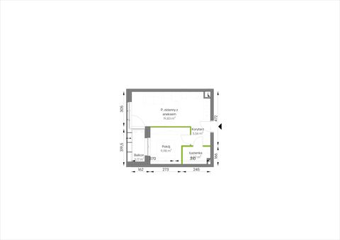 Plan 2 pok. 37m²