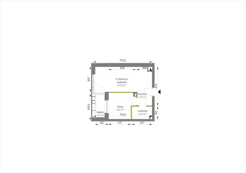 Plan 2 pok. 37m²