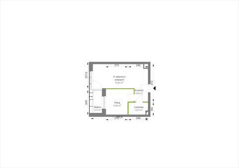 Plan 2 pok. 37m²
