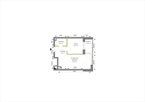 Plan 2 pok. 38m²