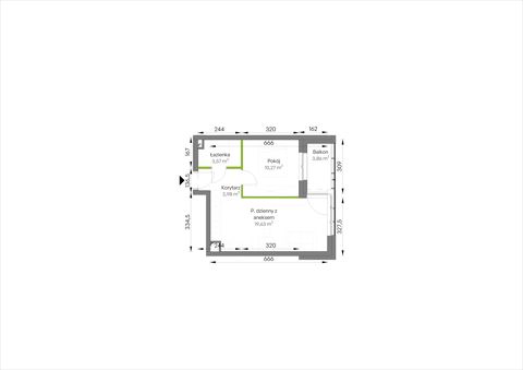 Plan 2 pok. 37m²