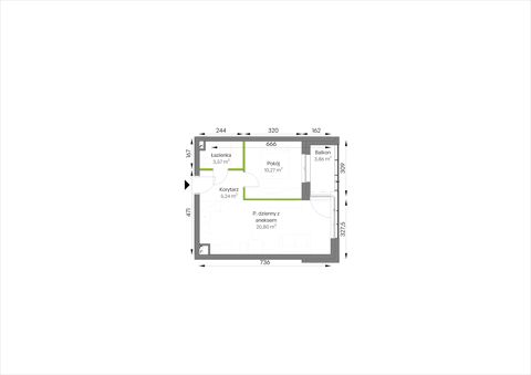 Plan 2 pok. 40m²