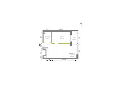 Plan 2 pok. 43m²