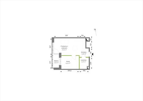 Plan 2 pok. 39m²