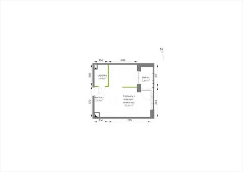 Plan 1 pok. 37m²