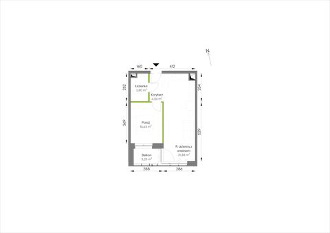 Plan 2 pok. 40m²