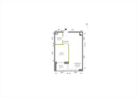 Plan 2 pok. 40m²