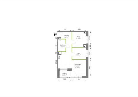 Plan 3 pok. 50m²