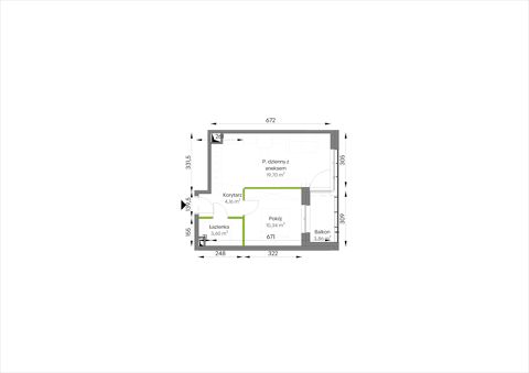Plan 2 pok. 38m²