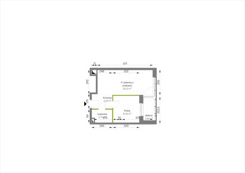 Plan 2 pok. 39m²