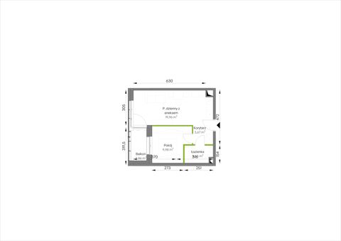 Plan 2 pok. 37m²