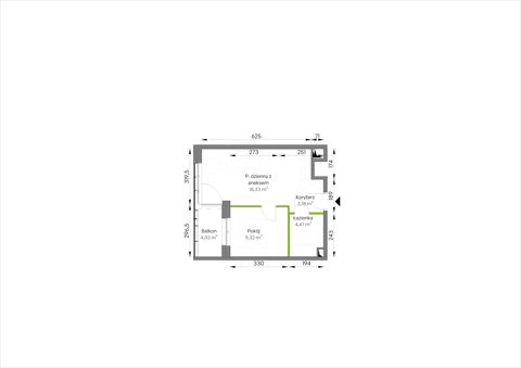 Plan 2 pok. 35m²