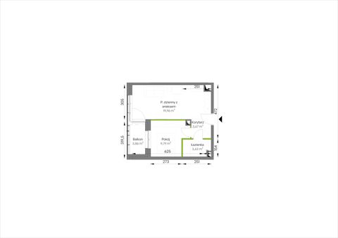 Plan 2 pok. 37m²