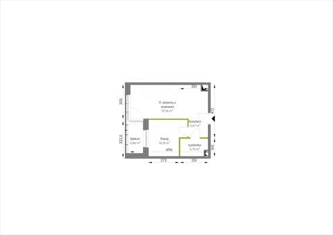 Plan 2 pok. 38m²