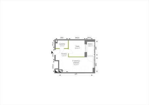Plan 2 pok. 39m²