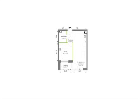 Plan 2 pok. 40m²
