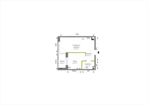 Plan 2 pok. 38m²
