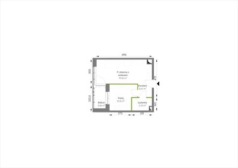 Plan 2 pok. 38m²