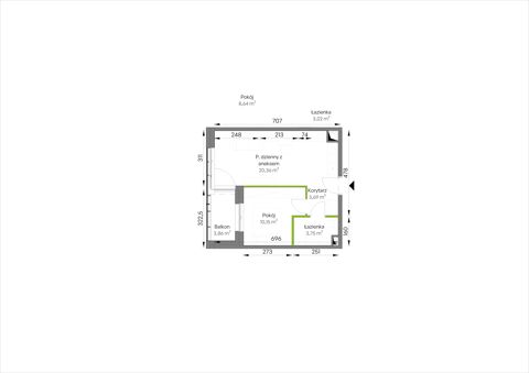 Plan 2 pok. 38m²