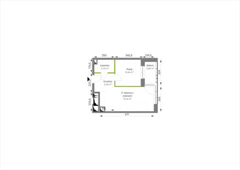 Plan 2 pok. 39m²
