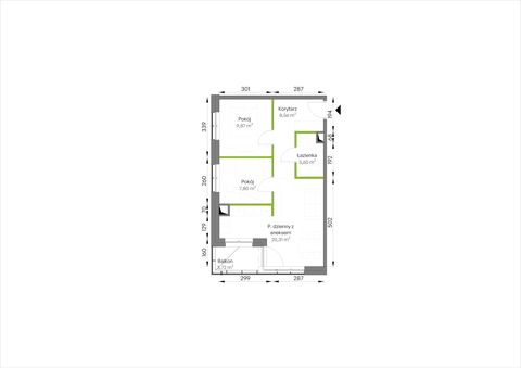 Plan 3 pok. 50m²