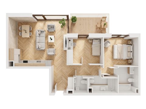 Plan 3 pok. 79m²