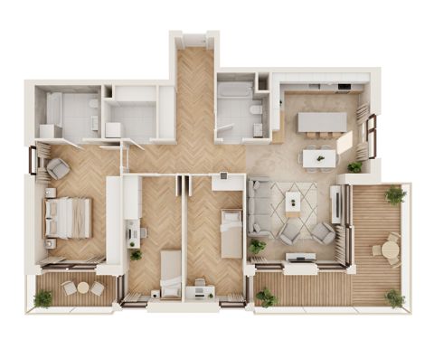 Plan 4 pok. 100m²