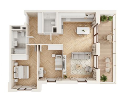 Plan 3 pok. 82m²