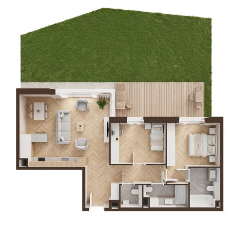 Plan 3 pok. 79m²