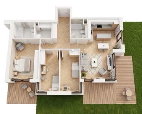 Plan 4 pok. 100m²