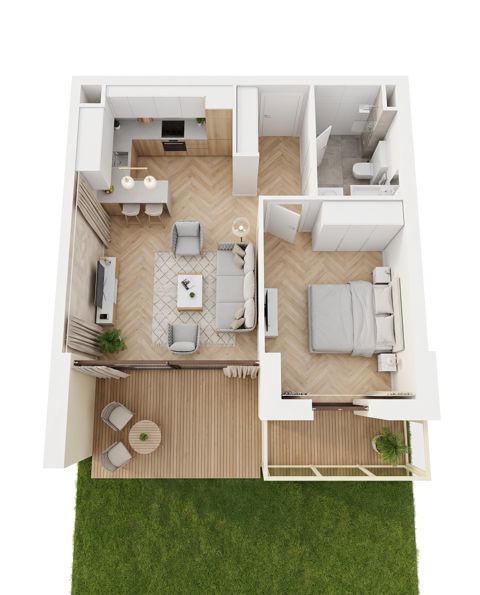Plan 2 pok. 49m²